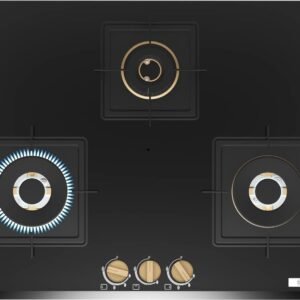 Series 6 Gas hob 75 cm Tempered glass, Black