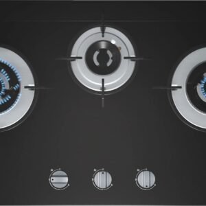 Series 4 Gas hob 70 cm Tempered glass, Black